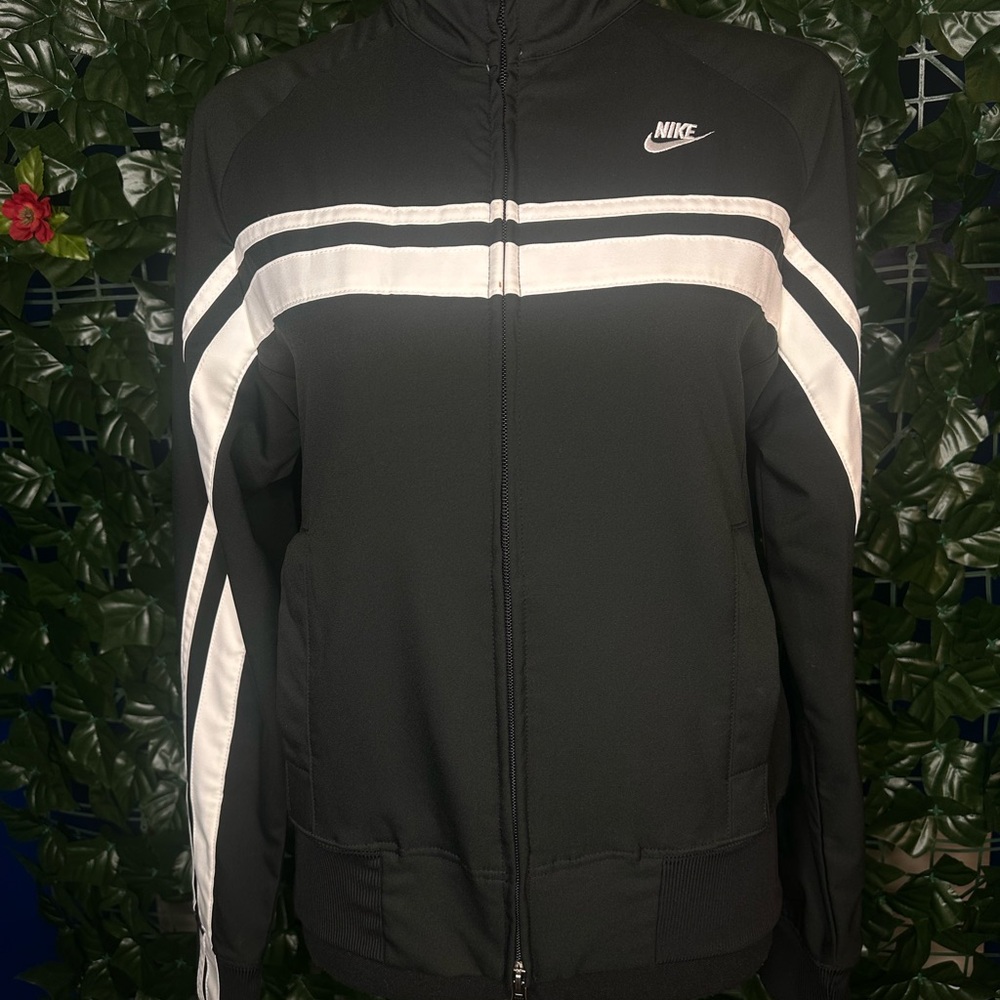 Nike Black and White Track Jacket